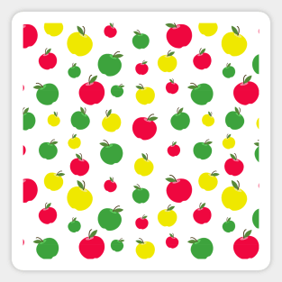 Colorful Apple Pattern Magnet